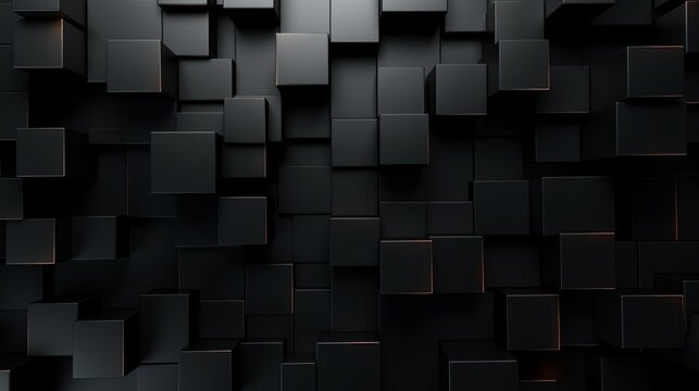 Abstract background with squares, black colors