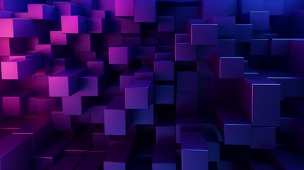 Abstract background with squares, purple colors