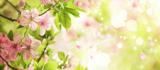 Spring background with an abstract design