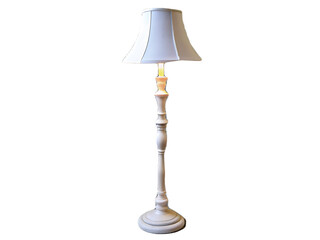 Floor lamp on transparent background