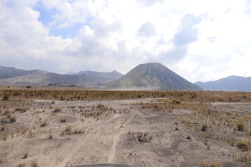 Mount Bromo, is an active volcano in East Java, Indonesia. Great for background