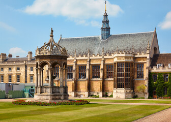 Trinity college Great Court. Cambridge. United Kingdom
