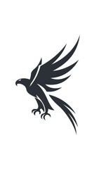 A logo containing a welcome eagle. Simple vector. --ar 9:16 --style raw Job ID: 6d526eda-7583-42d8-9f11-d175f9b7f441