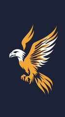 A logo containing a welcome eagle. Simple vector. --ar 9:16 --style raw Job ID: 7d98e28a-d5ee-4b26-8098-dfbaa9c7eb30