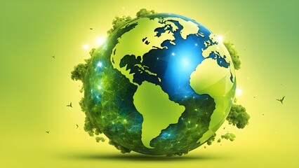 green planet earth