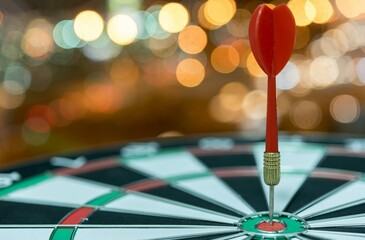 Dart Target Arrow Bullseye Bokeh Background