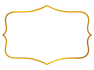 Aesthetic metallic text frame