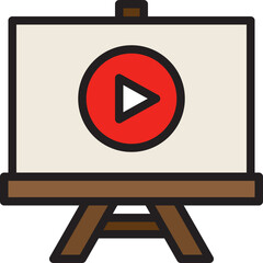 video color line style icon