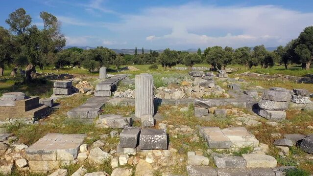 Theos ancient city  drone wiev