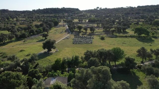 Theos ancient city  drone wiev