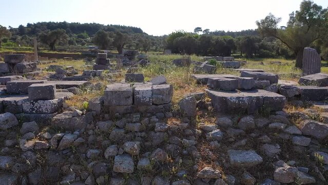 Theos ancient city  drone wiev