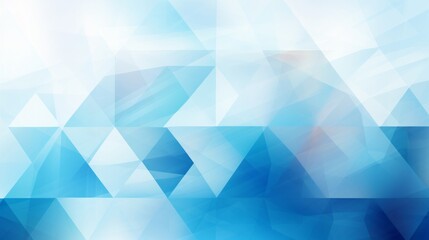 Obraz premium modern abstract blue background design with layers of textured white transparent material in triangle diamond