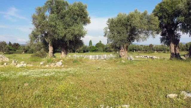 Theos ancient city  drone wiev