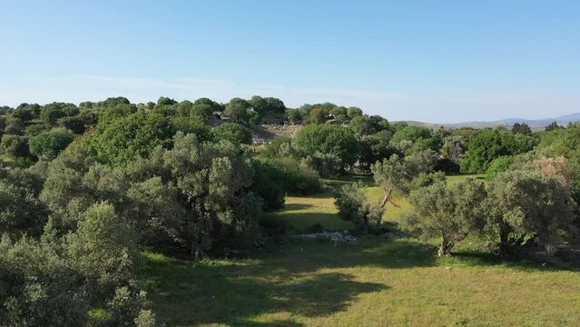 Theos ancient city  drone wiev