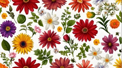 seamless pattern with flowers