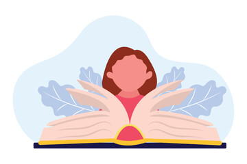 World Book Day Flat Design Illustration