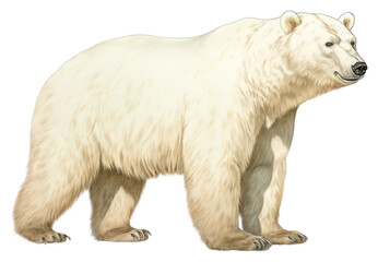 PNG White Bear full body bear wildlife mammal