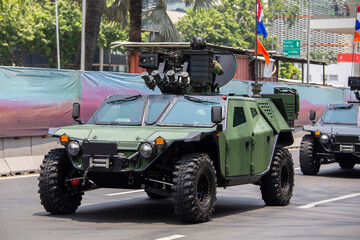 Fototapeta premium military truck in action