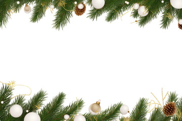 PNG Christmas tree branches christmas backgrounds holiday - obrazy, fototapety, plakaty