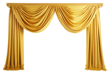 PNG  Curtain gold white background architecture