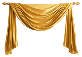 PNG  Curtain gold white background architecture