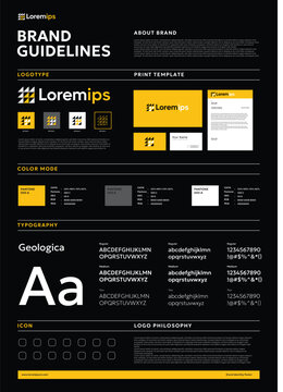 profesional Brand Guidelines Poster Template