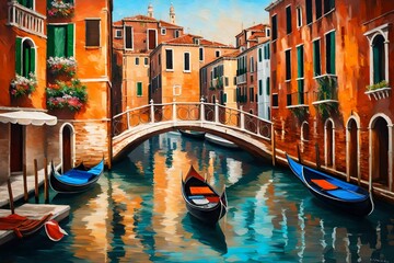city grand canal painting