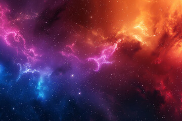 Colorful space galaxy cloud nebula for background. - obrazy, fototapety, plakaty