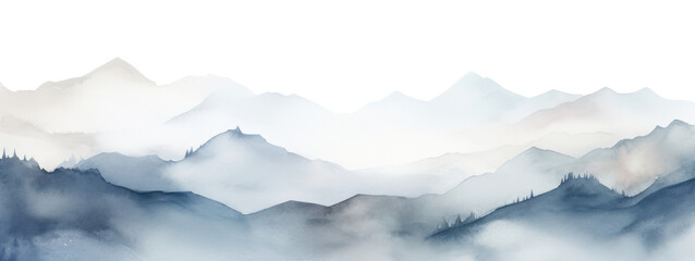 PNG Mountain landscape nature fog.