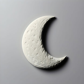 half moon isolated on transparent background cutout
