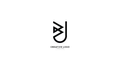 Abstract initial monogram letter alphabet logo design