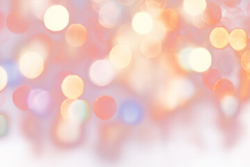 Obraz premium PNG Cold night bokeh light christmas lighting.