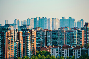 Naklejka premium Chinese investments in US real estate have been substantial in recent years.
