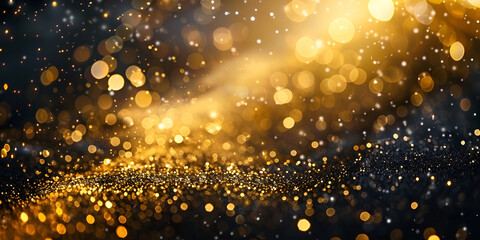 Golden glitter texture background golden sparkle burst energy sparke glitter design.
