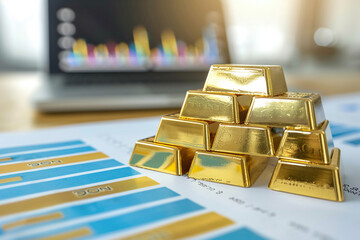 gold bars stack on Utilize graphs to monitor inventory turnover rates.