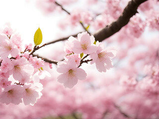 봄, 벚꽃이 만발한 모습