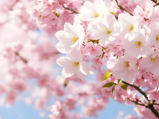 봄, 벚꽃이 만발한 모습