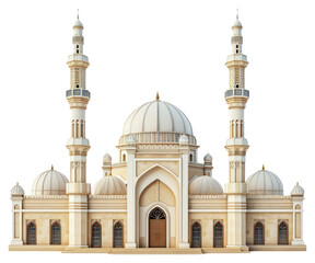 Fototapeta na wymiar PNG Urban design mosque architecture building dome.