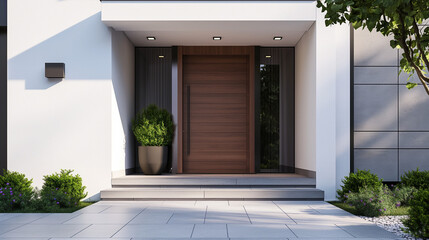 Modern Wooden Door in House