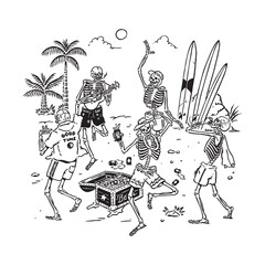 drawing party mr Bone 