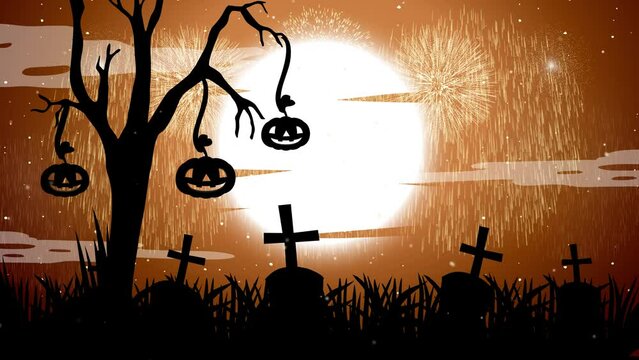 Spooky Halloween Night Animation