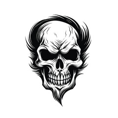 Fototapeta premium Hand drawn eye halloween vector human skeleton skull anatomically correct skull hand drawn dog skeleton half masks ganesh hand drawing easy skull pumpkin latex skull masks long skull human