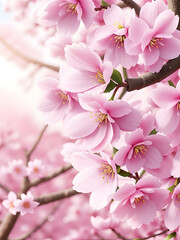 Fototapeta premium 봄, 벚꽃이 만발한 모습