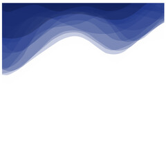 Beach landscape with waves. Blue waves footer