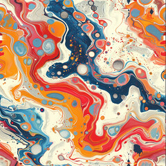 Obraz premium turkish ebru water marbling art paper