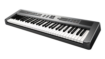 PNG Keyboard piano electronic keyboard white background. AI generated Image by rawpixel.
