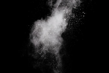 abstract powder splatted background,Freeze motion of color powder exploding throwing color powder,color glitter texture on black background