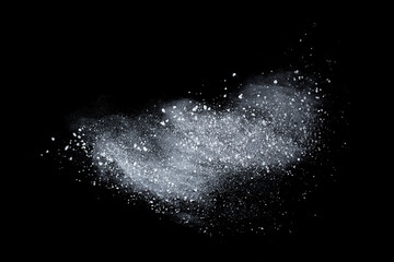 abstract powder splatted background,Freeze motion of color powder exploding throwing color...