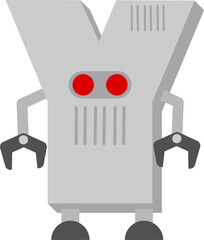 Robot Letter Vector Element Y