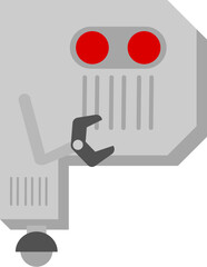 Robot Letter Vector Element P